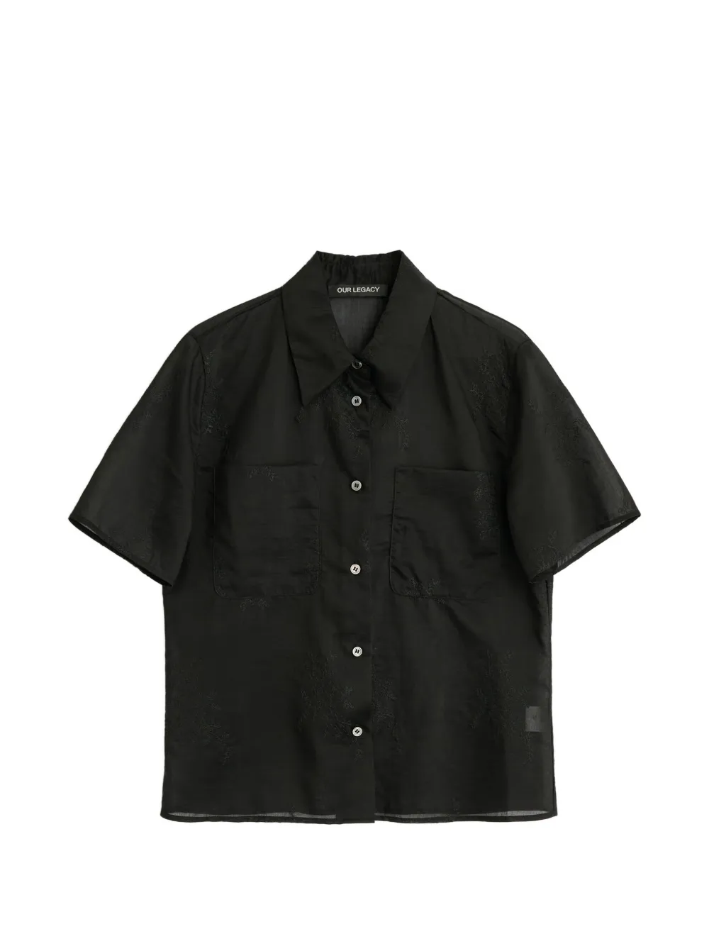 OUR LEGACY pocket short-sleeve shirt - Schwarz