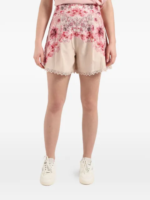 AMOSA floral lace shorts