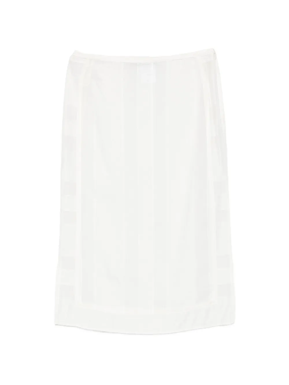 Low Classic layered midi skirt - Bianco