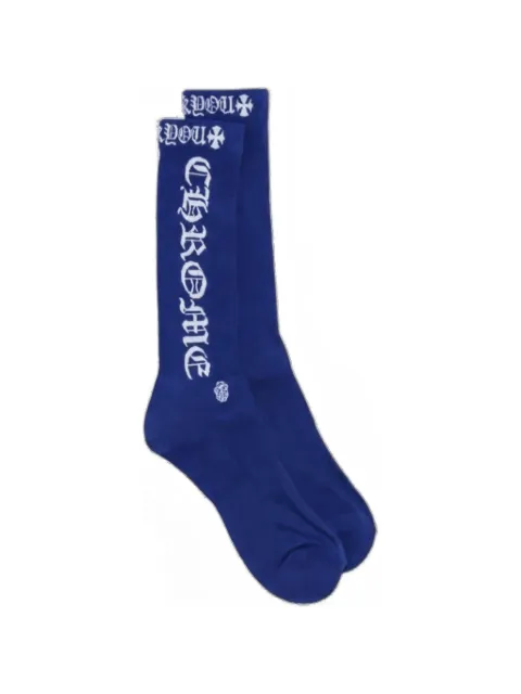 Chrome Hearts logo-intarsia socks