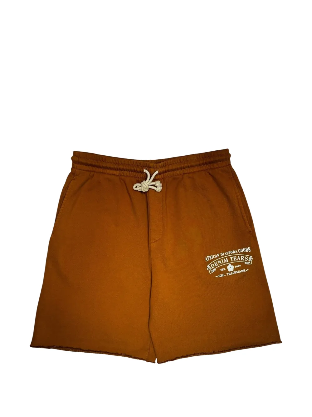 Denim Tears African Diaspora Goods drawstring shorts - Marrone