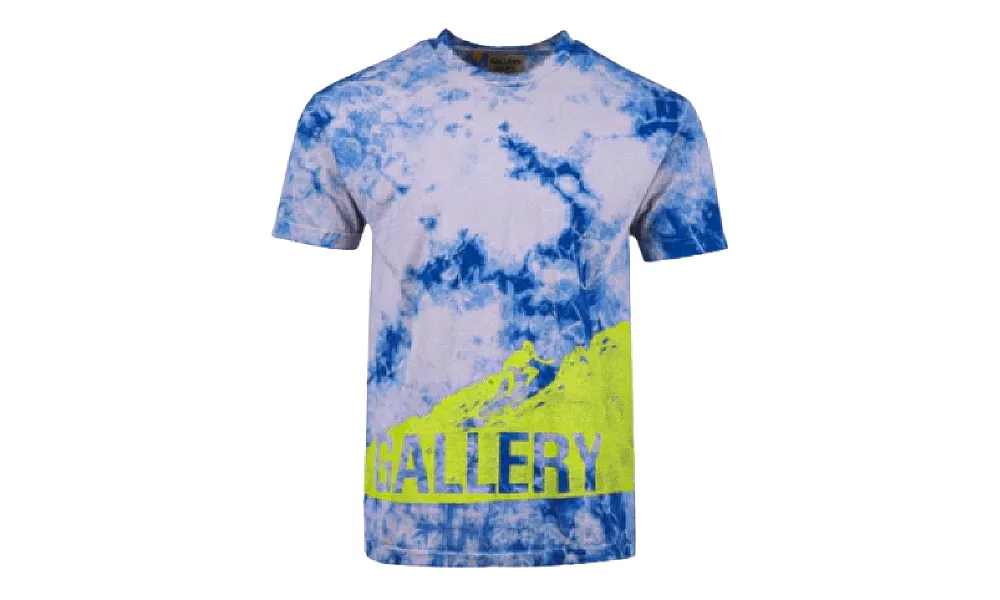 GALLERY DEPT. T-shirt met tie-dye print Blauw