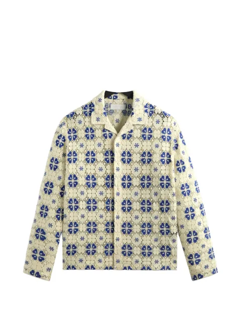 KITH Adonis camp-collar lace shirt