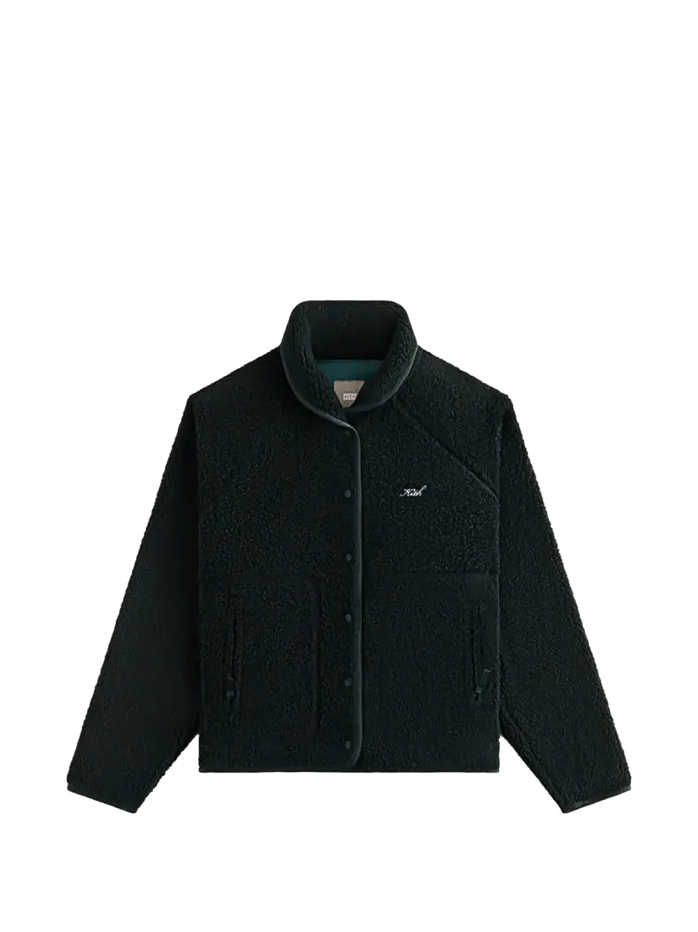 KITH Grayson button-down sherpa-texture jacket - Verde