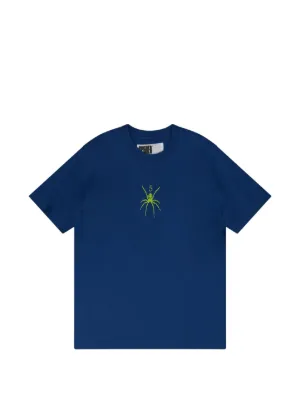 SP5DER スパイダーウェブ ロゴ Tシャツ | ブルー | FARFETCH JP