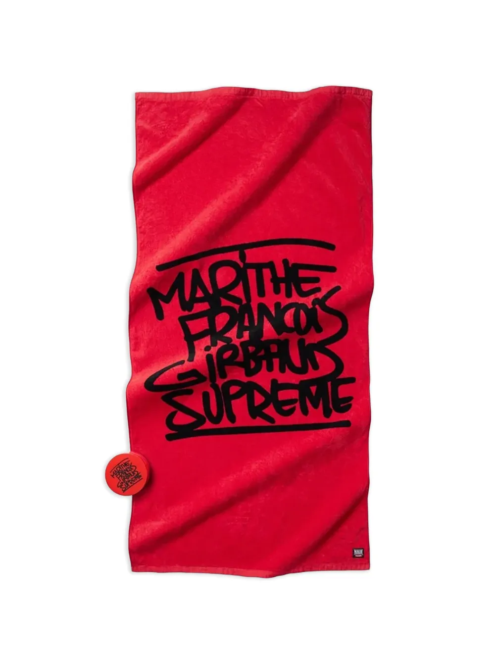 Supreme x Marithé + François Girbaud Asciugamano con logo - Rosso