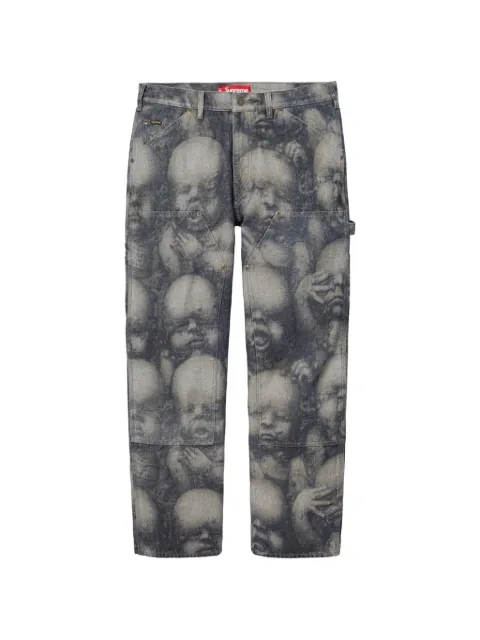Supreme H.R. Giger double-knee jeans