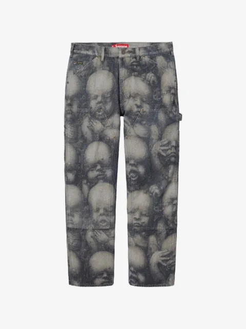 Supreme H.R. Giger double-knee jeans