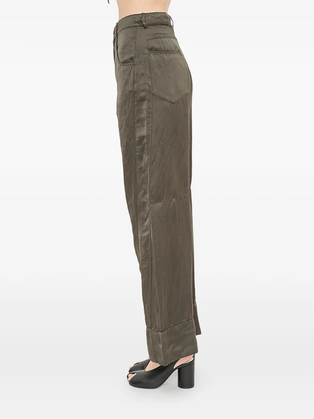 Andrea Ya'aqov Broek met hoge cuffs Bruin