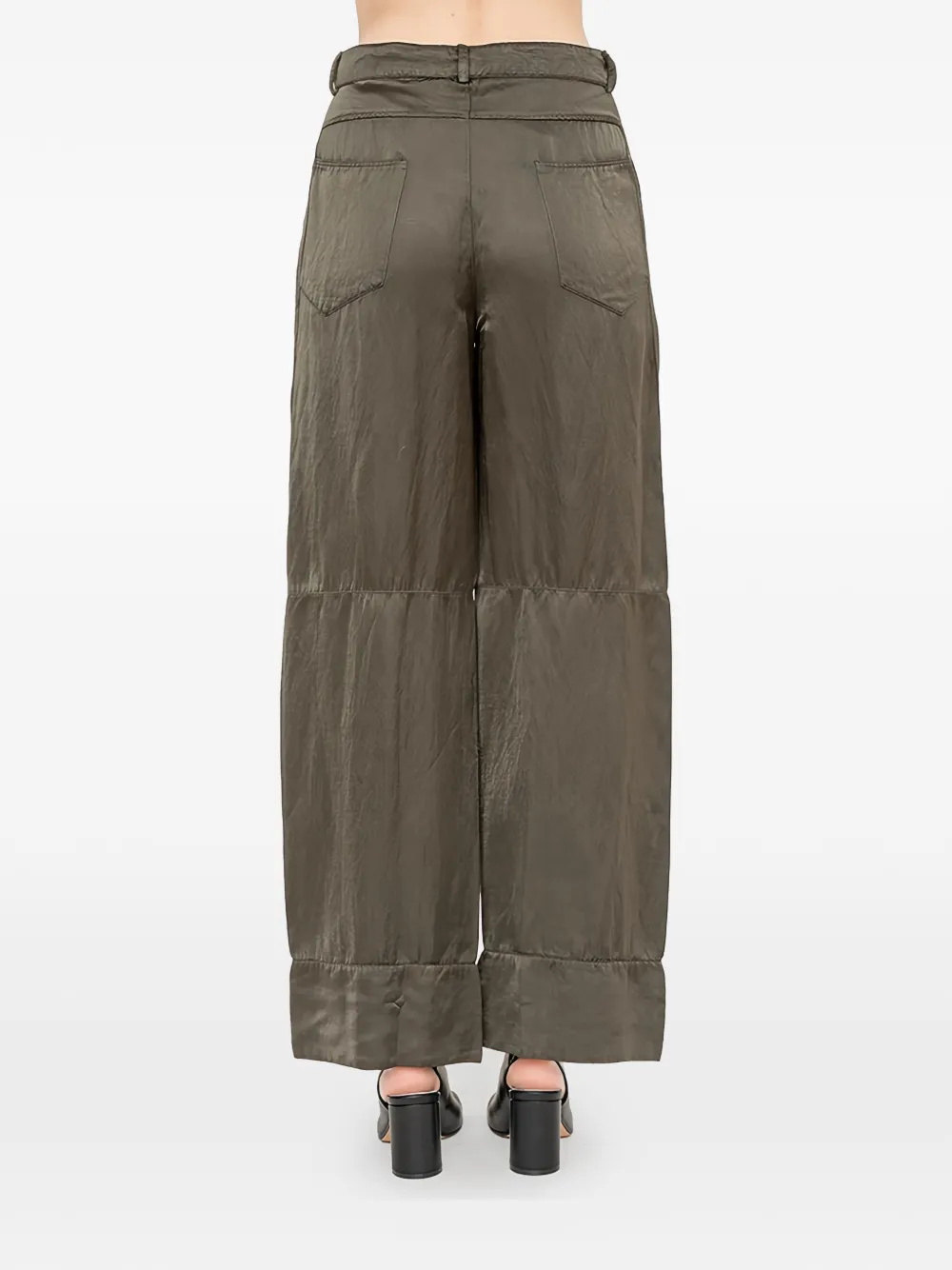 Andrea Ya'aqov Broek met hoge cuffs Bruin