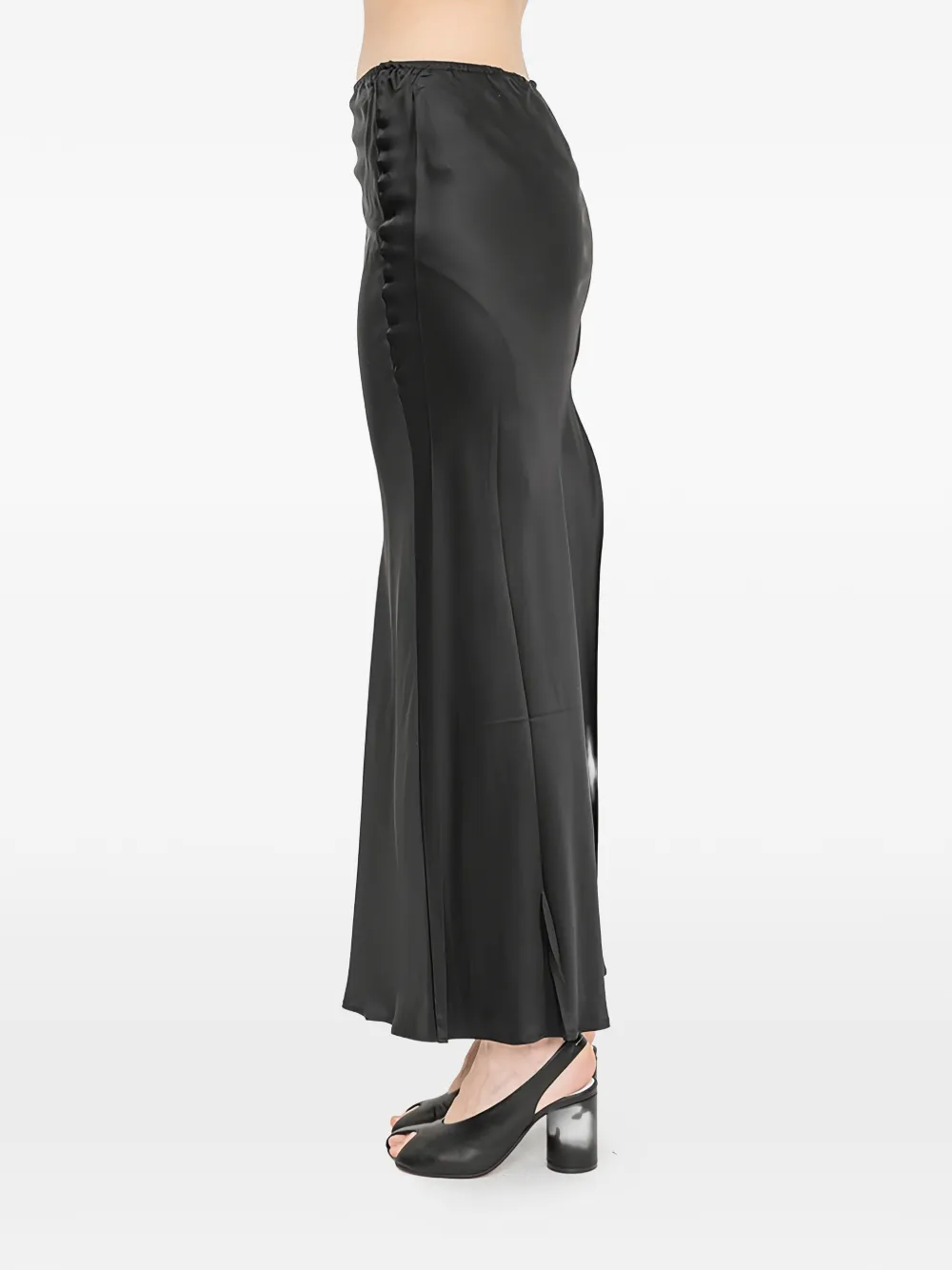 Andrea Ya'aqov button-detail slit skirt - Nero
