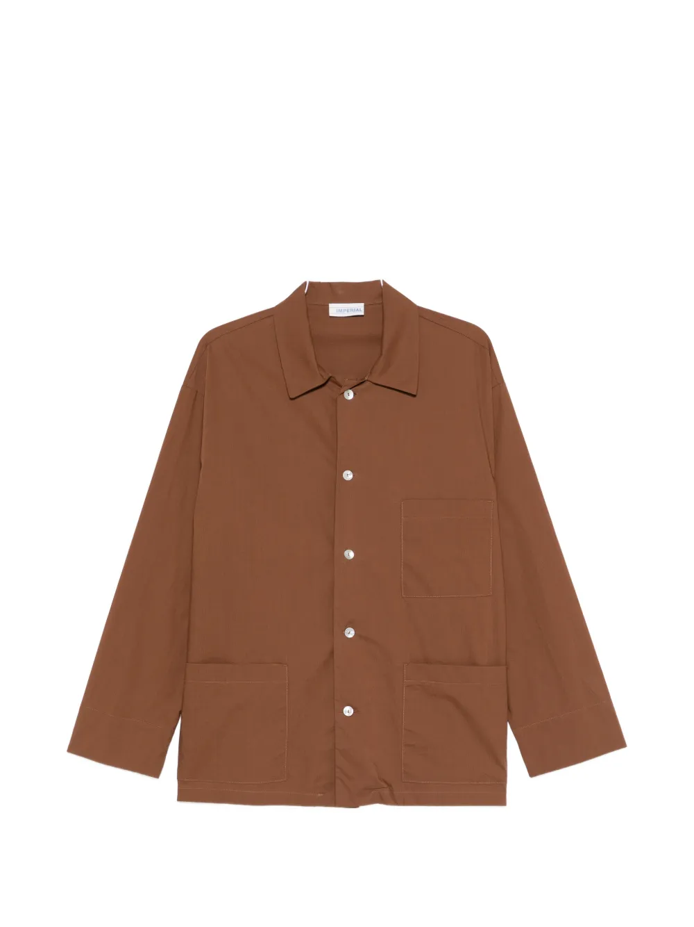 IMPERIAL patch-pocket shirt jacket | Brown | Image 1