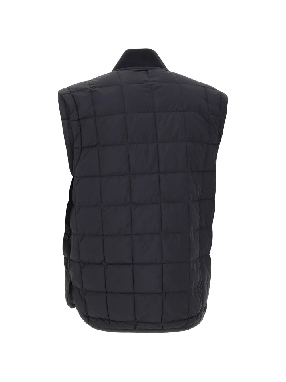  Moose Knuckles Quilted Logo Patch Vest - Black 