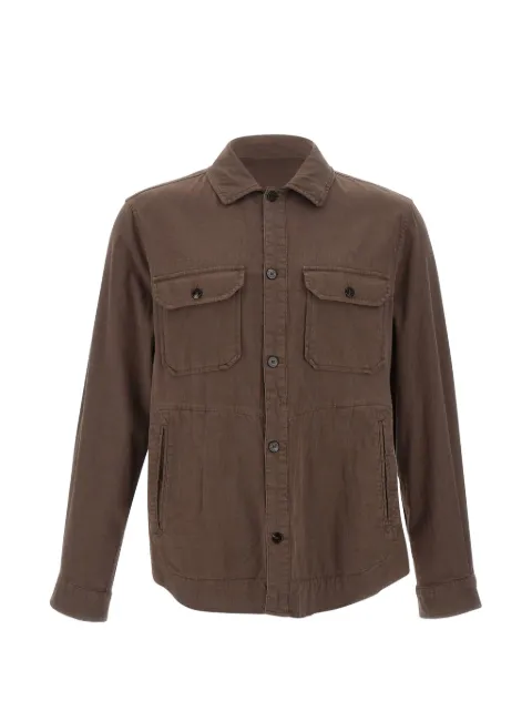 Woolrich button flap cotton overshirt