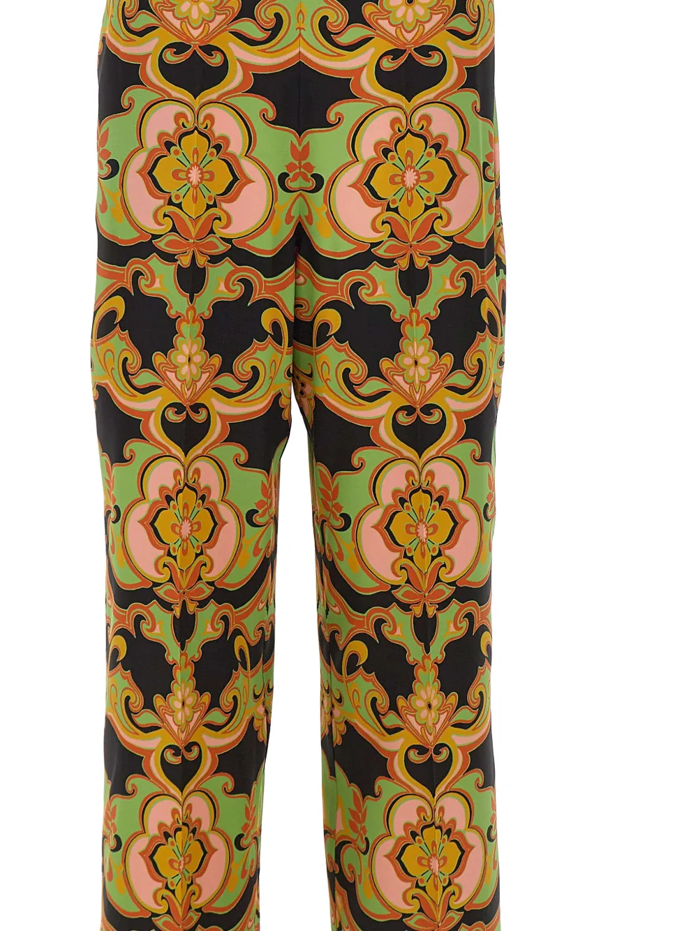 ETRO Palazzo broek met bloemen Zwart