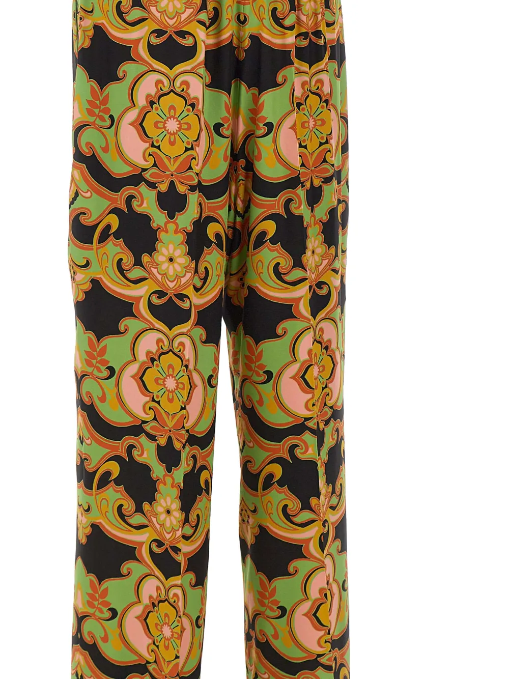 ETRO Palazzo broek met bloemen Zwart