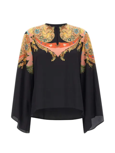 ETRO flared-sleeve paisley blouse