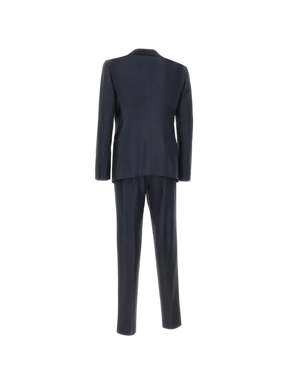 Emporio Armani Pak met enkele rij knopen en sjaalrevers Blauw