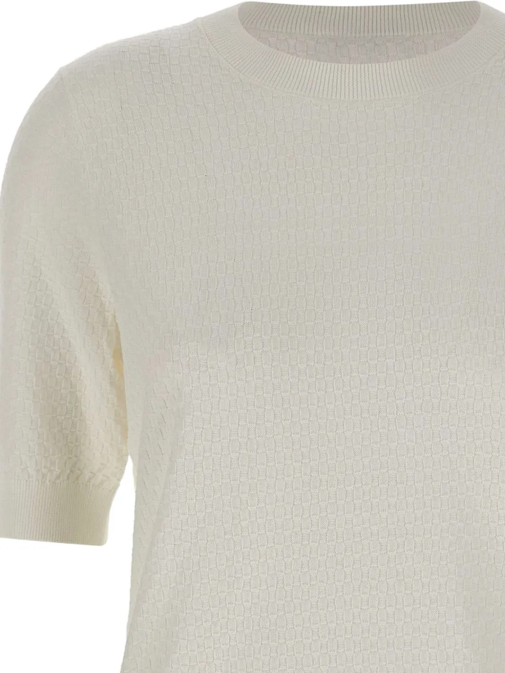 Kangra Geweven T-shirt Wit