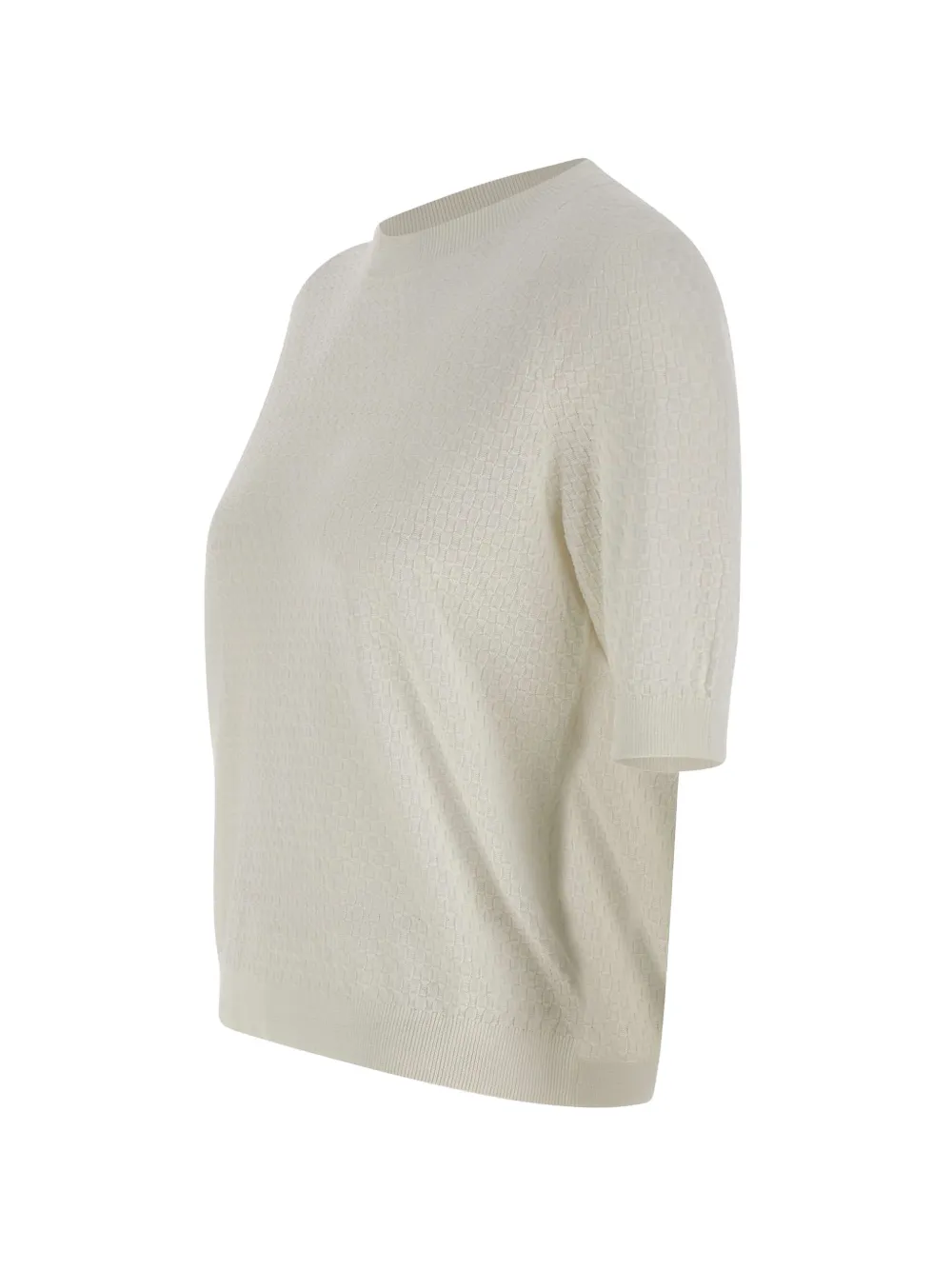 Kangra Geweven T-shirt Wit