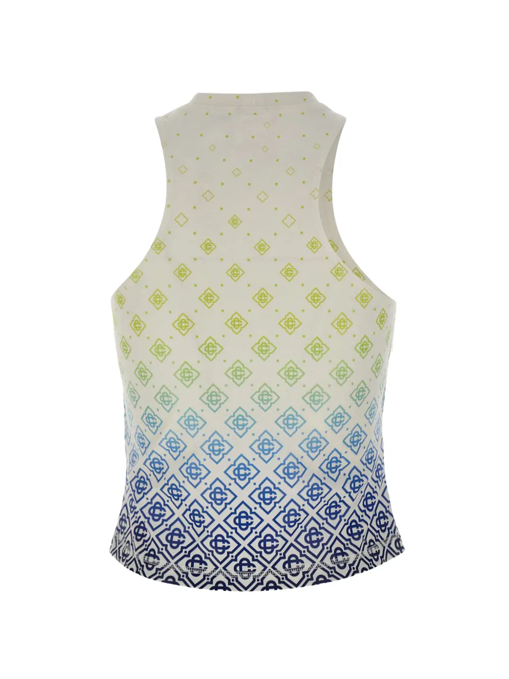  Casablanca Printed Draped Monogram Draped Top - Neutrals 