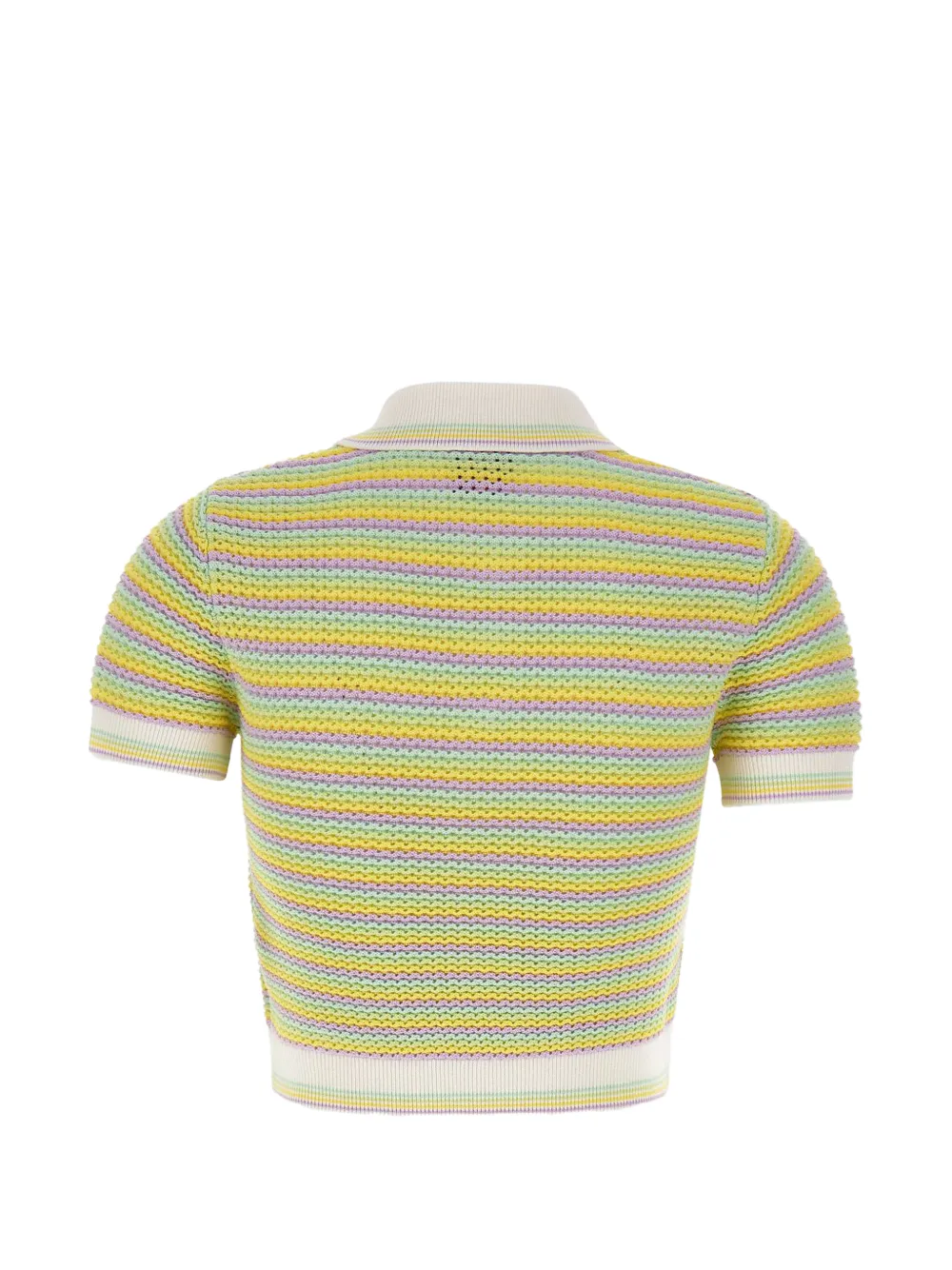 Casablanca Bourgeois gestreept poloshirt met logo Geel