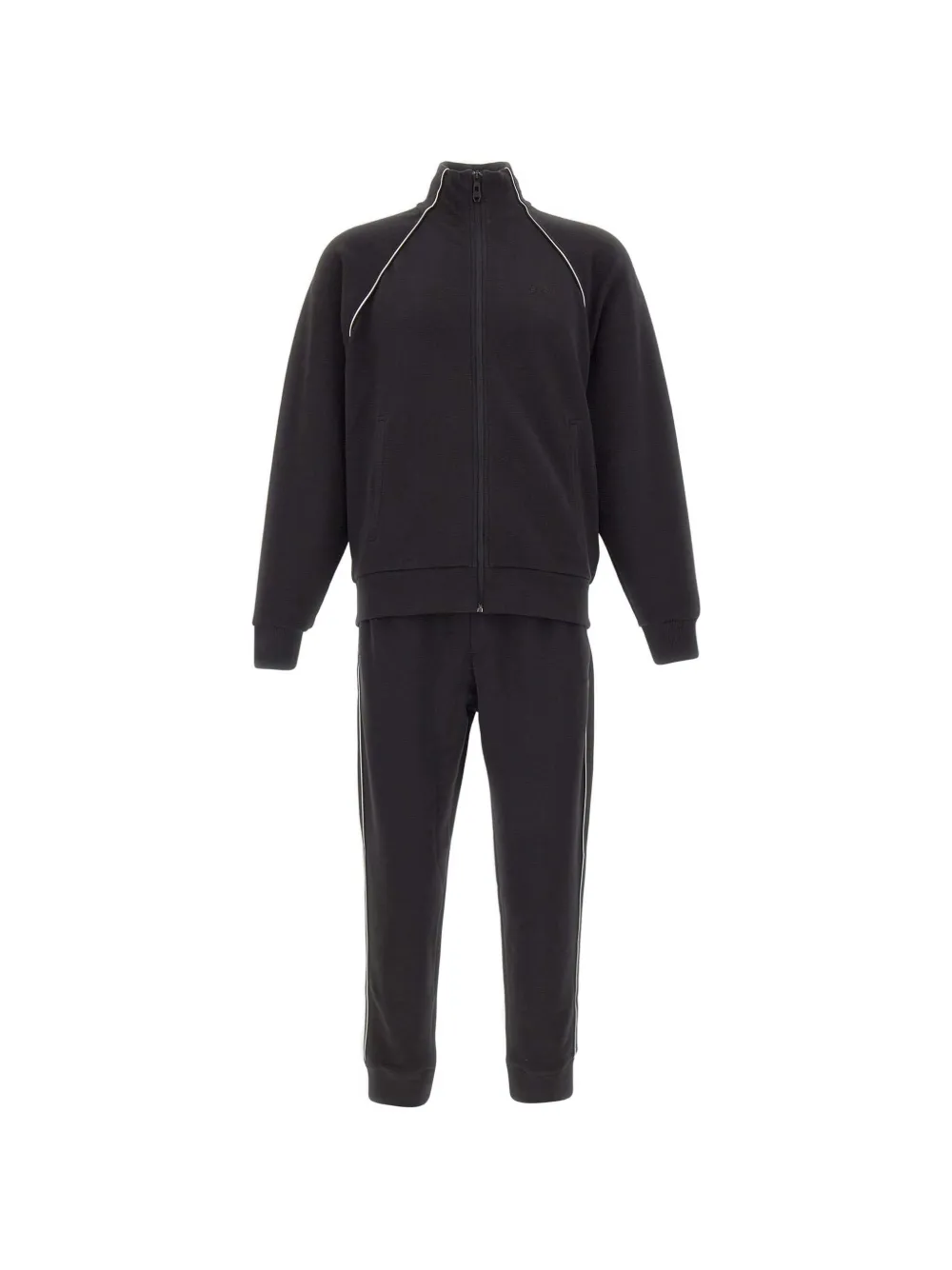 BOSS pique piped tracksuit set (set of two) - Nero