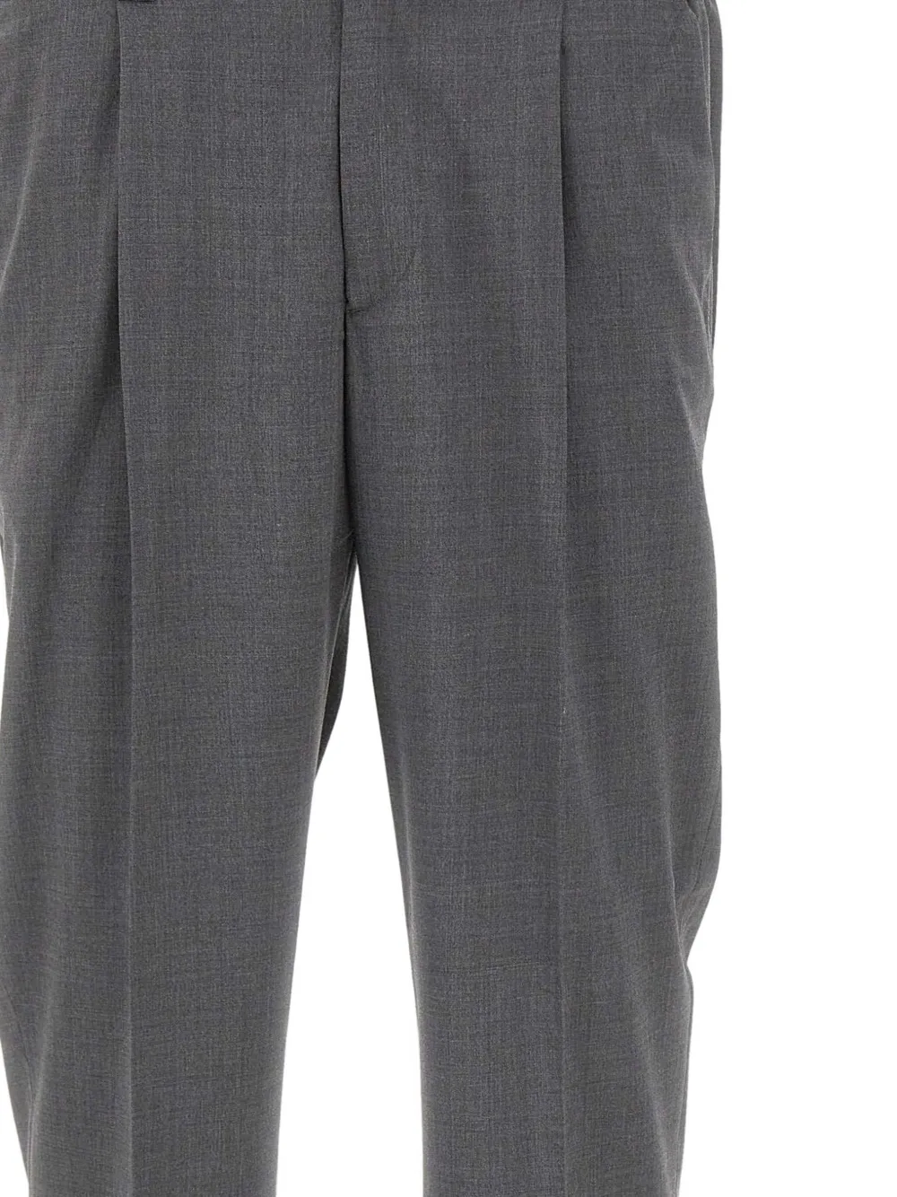 DEVORE Geplooide broek met cuffs Grijs