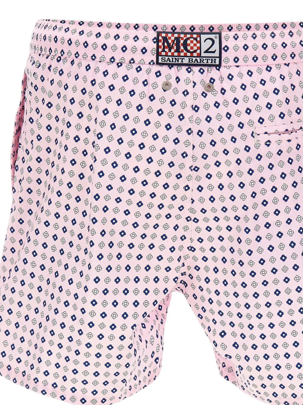 MC2 Saint Barth Zwembroek met geometrische print Roze