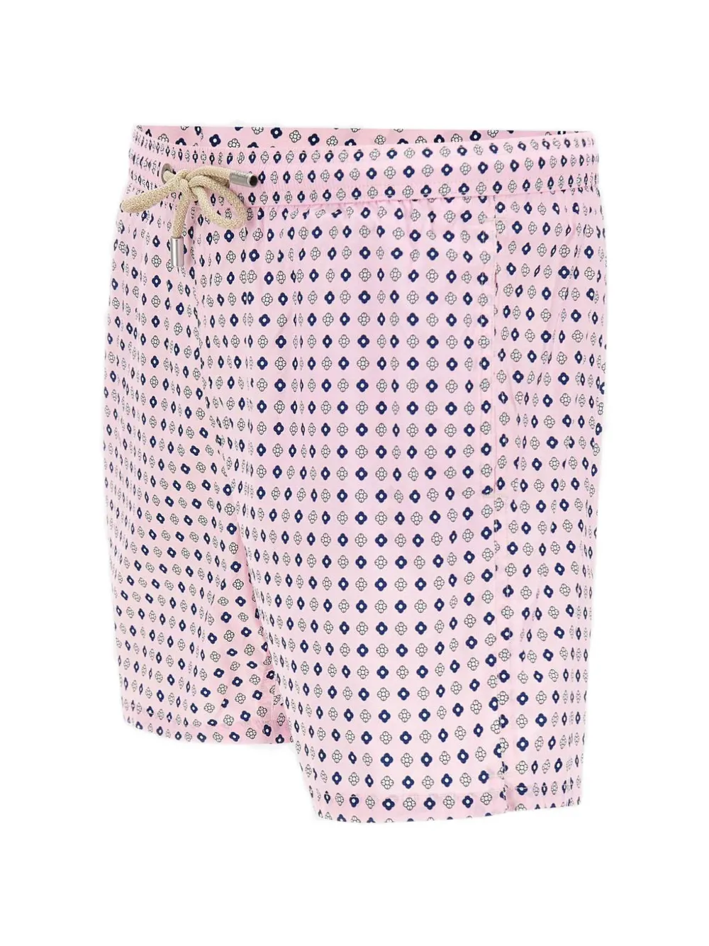  Mc2 Saint Barth Drawstring Geometric Print Swim Shorts - Pink 