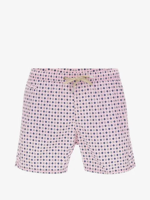 MC2 Saint Barth drawstring geometric print swim shorts