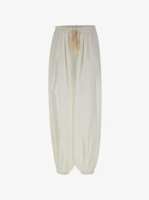 The Garment Bazaar drawstring tassel trousers