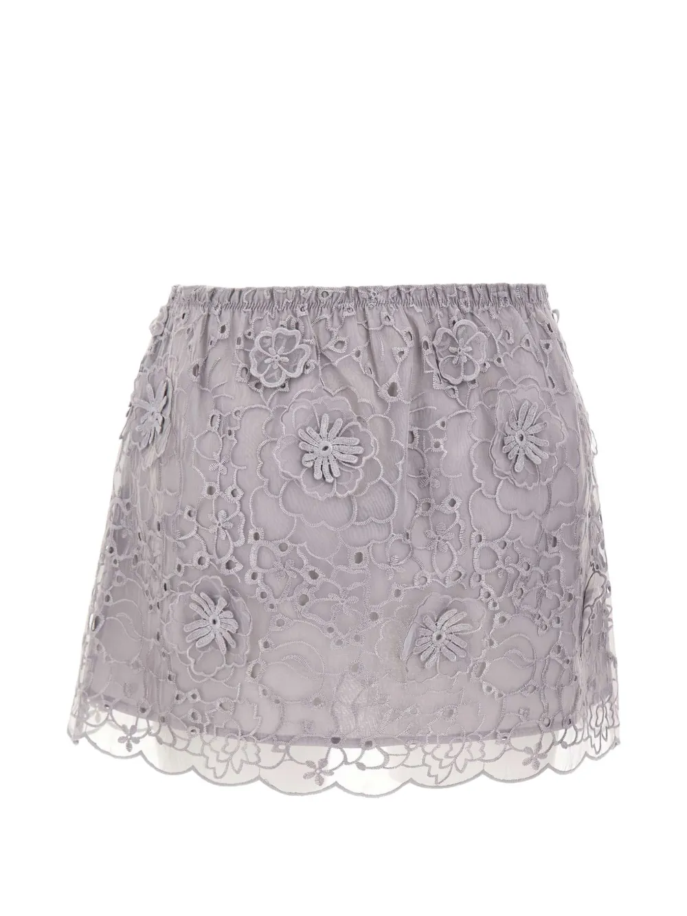  The Garment Sydney Floral Embroidered Skirt - Grey 