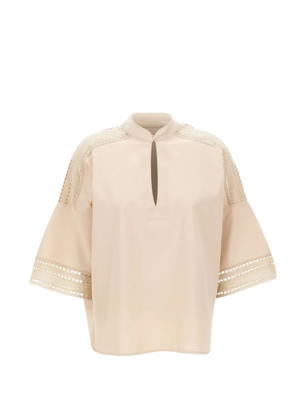 ELENA MIRO` embroidered blouse - Toni neutri