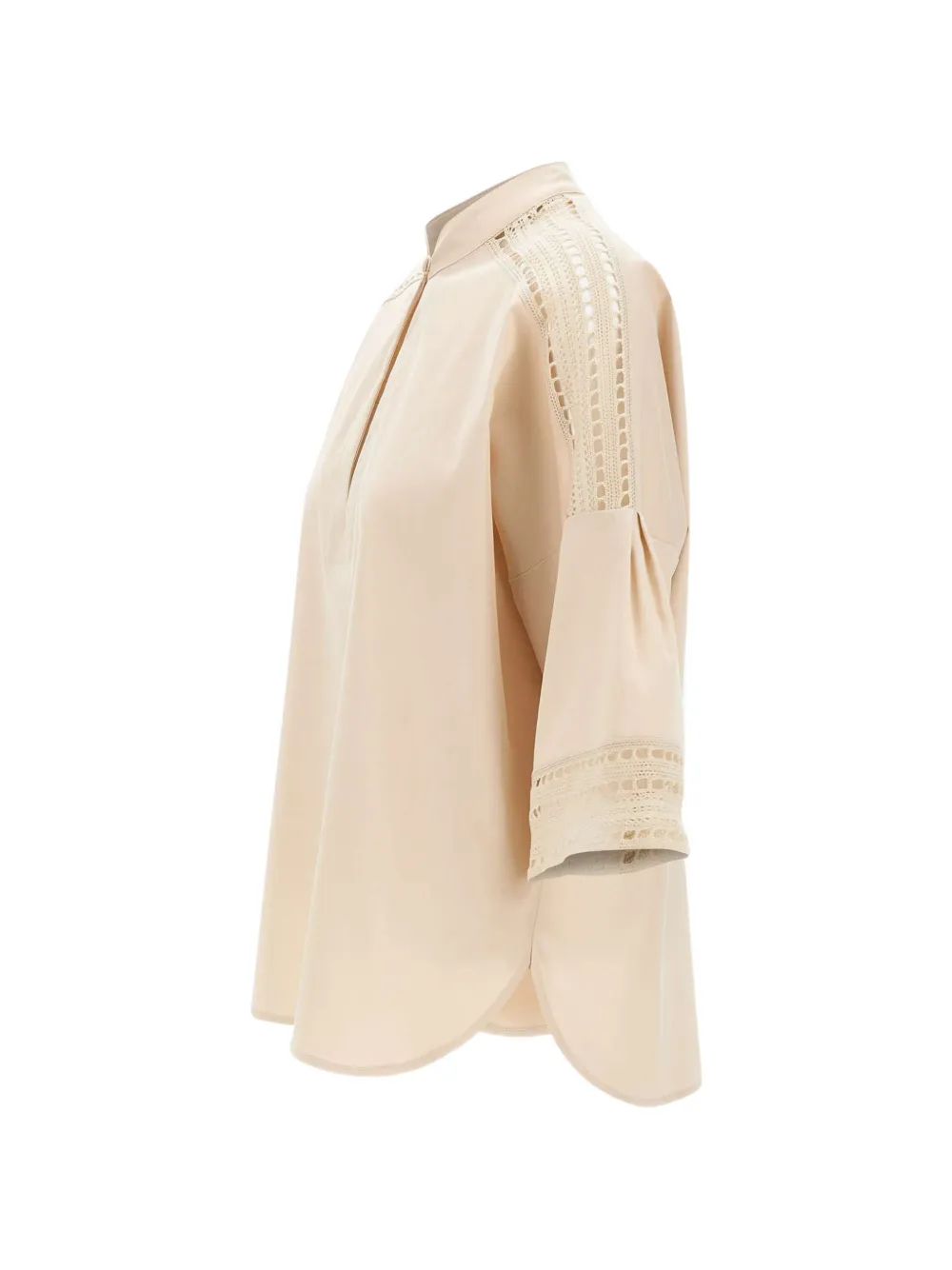  Elena Miro` Embroidered Blouse - Neutrals 