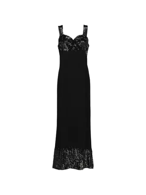 Vintage sequin-embellished maxi dress