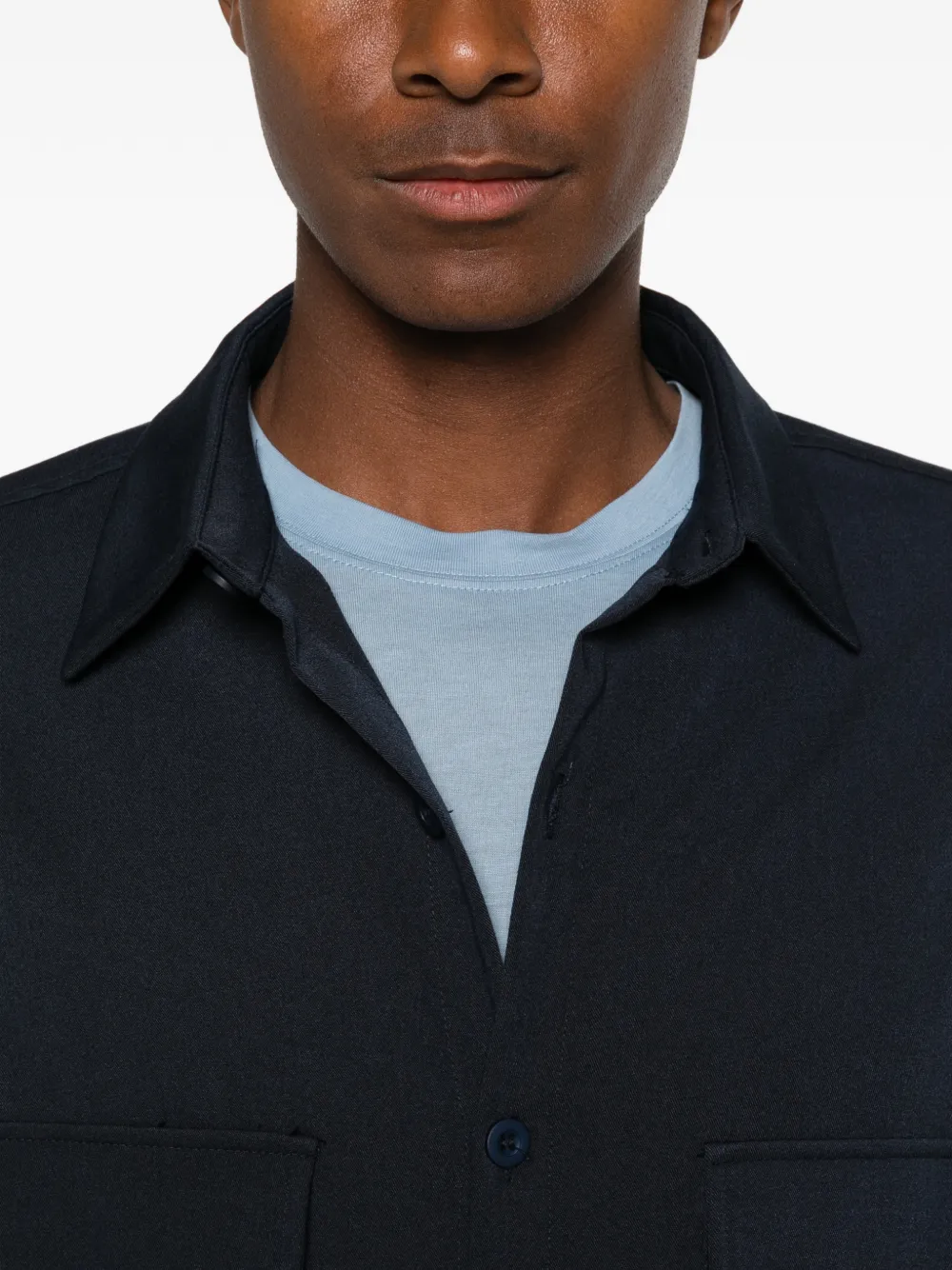 IMPERIAL Shirtjack met klepzak Blauw