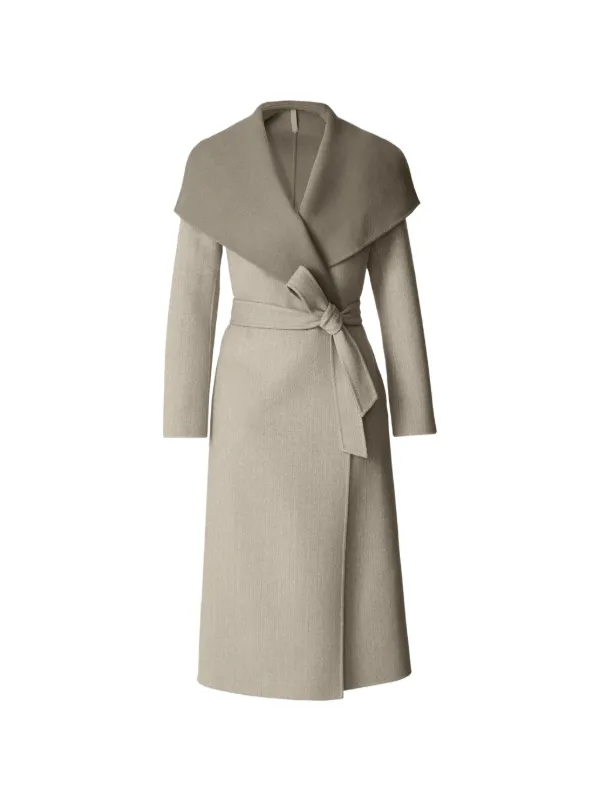 Mackage Mai-hb Shawl Belted Coat in Neutrals