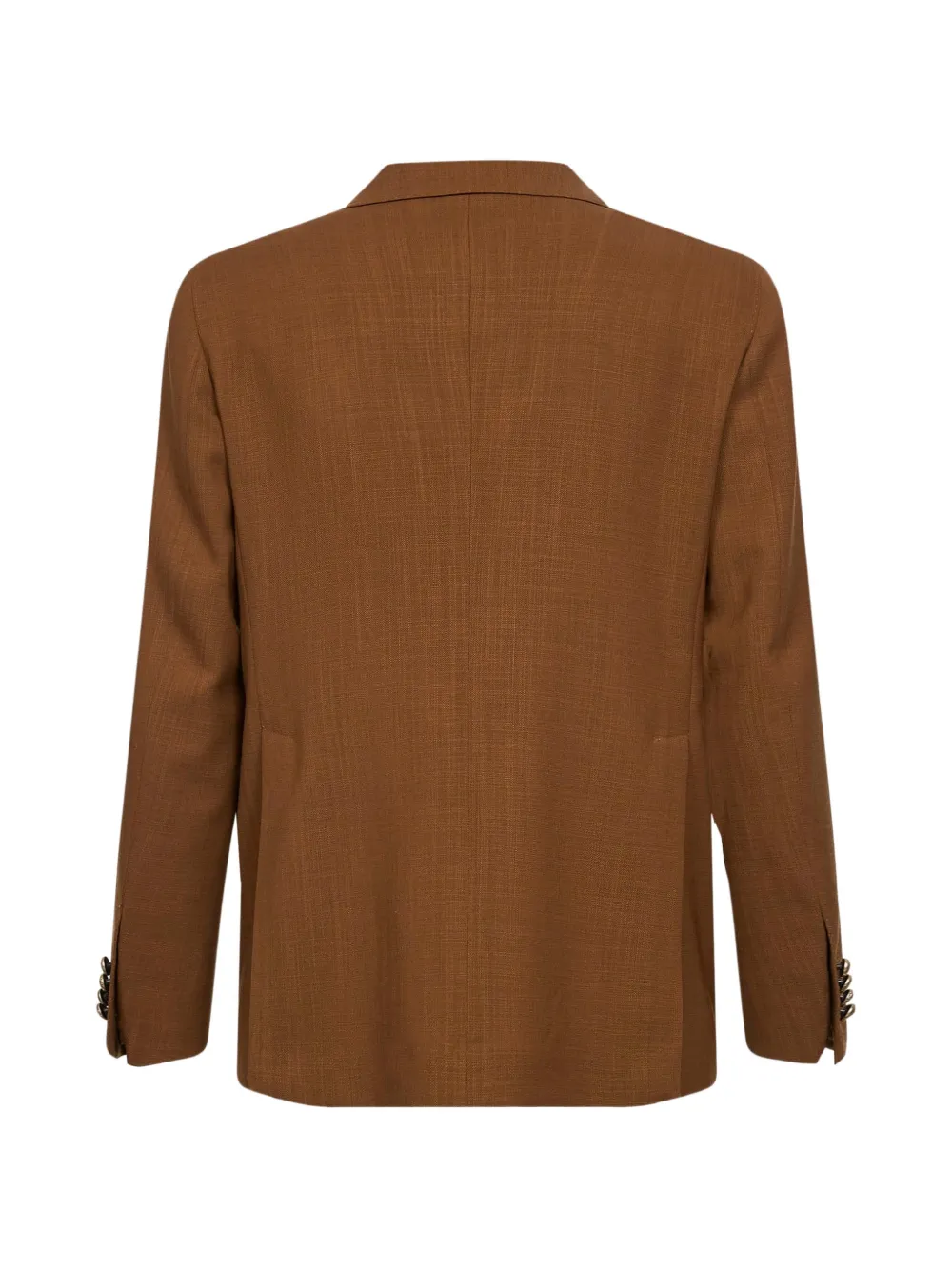 Tagliatore Wolen blazer met enkele rij knopen en puntige kraag Bruin