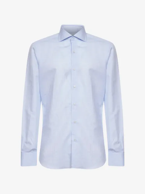 Barba camisa azul