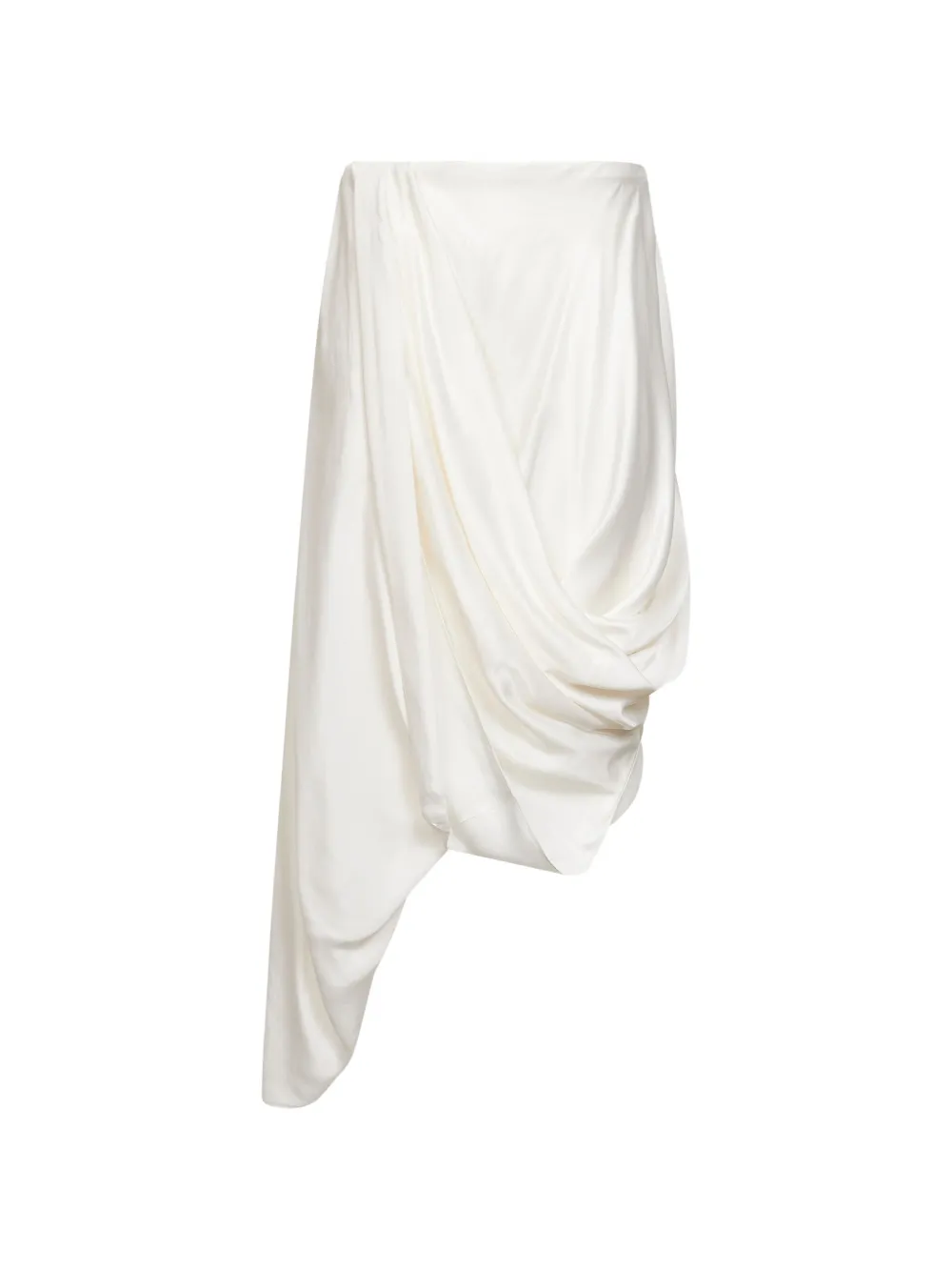 Maison Margiela asymmetric midi skirt - Bianco
