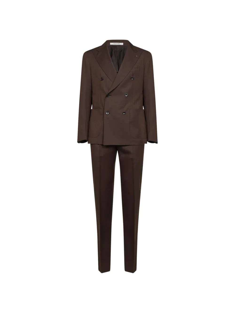 Tagliatore pleated double-breasted suit - Marrone