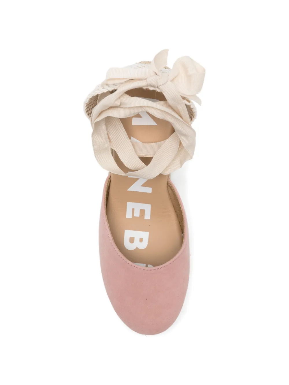 Manebi Espadrilles met gestrikte sluiting Roze