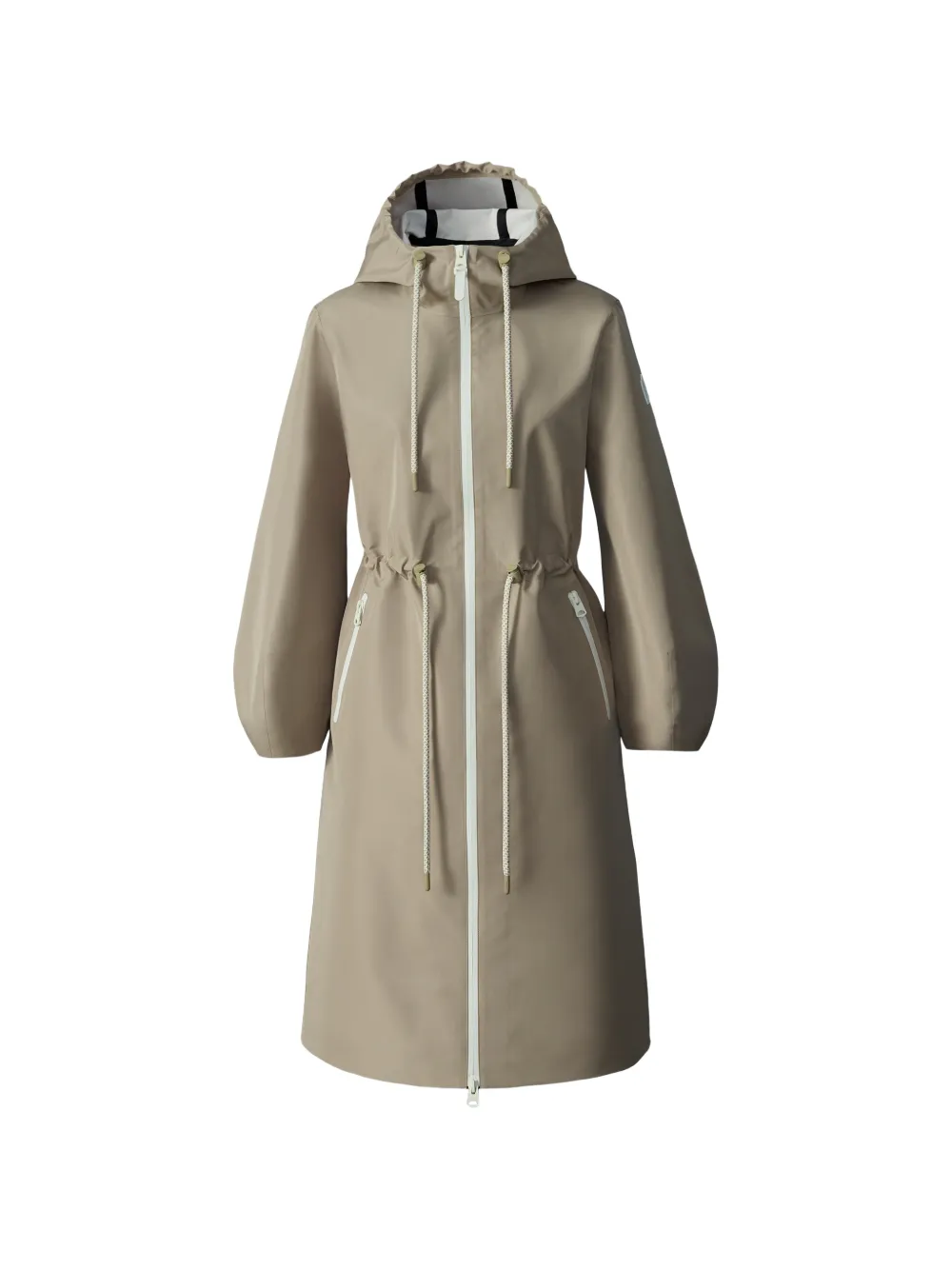 Mackage Mekelle-Z drawstring hooded raincoat - Toni neutri