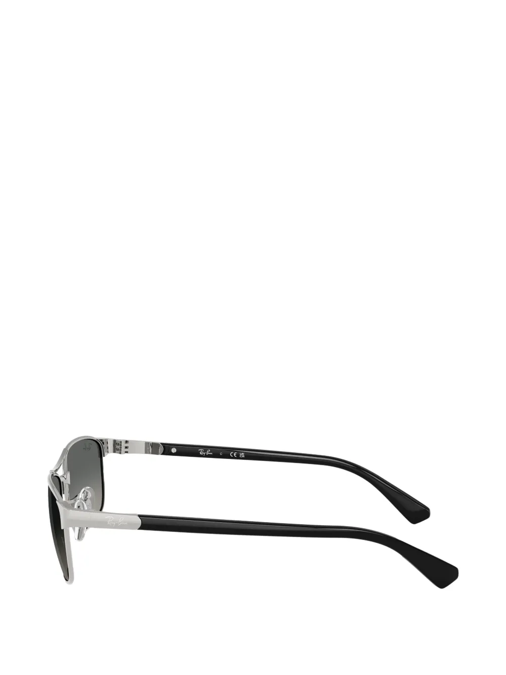 Ray-Ban Zonnebril met rechthoekig montuur Zilver