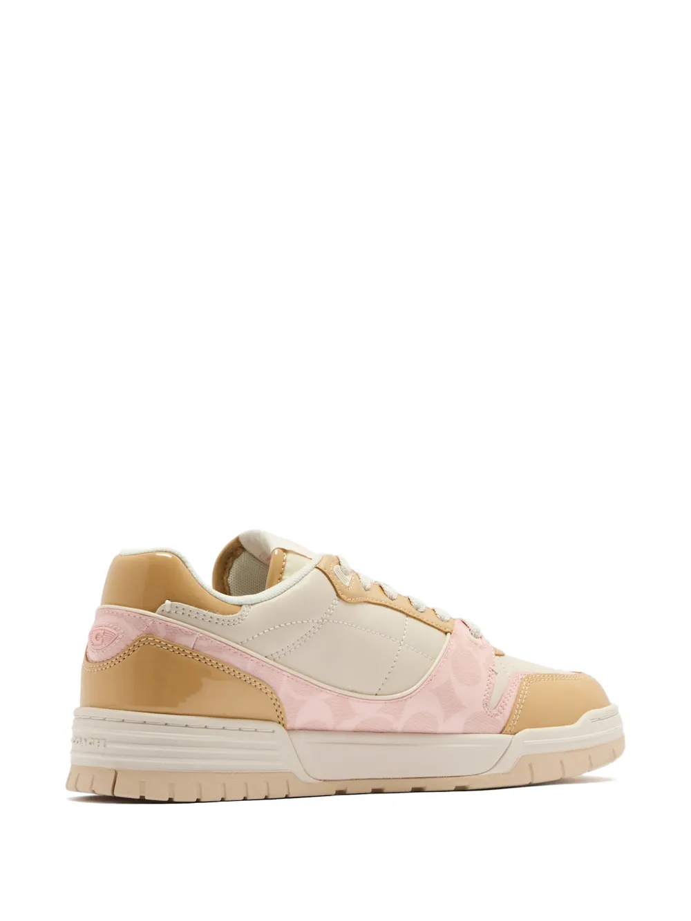 Coach Soho patent-leather sneakers Beige