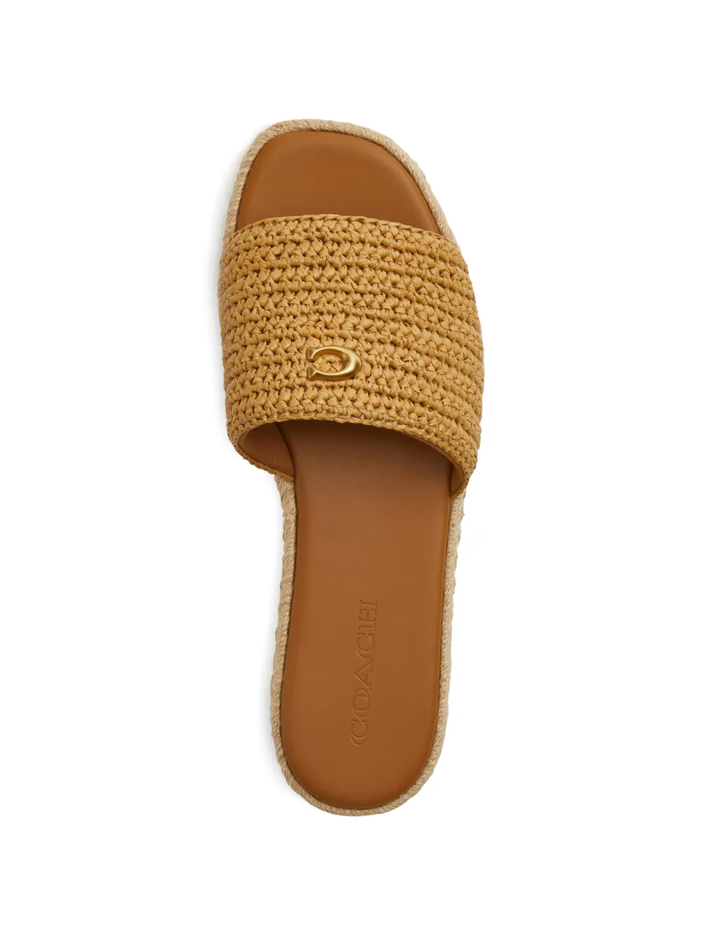 Coach Holly raffia sandals Beige