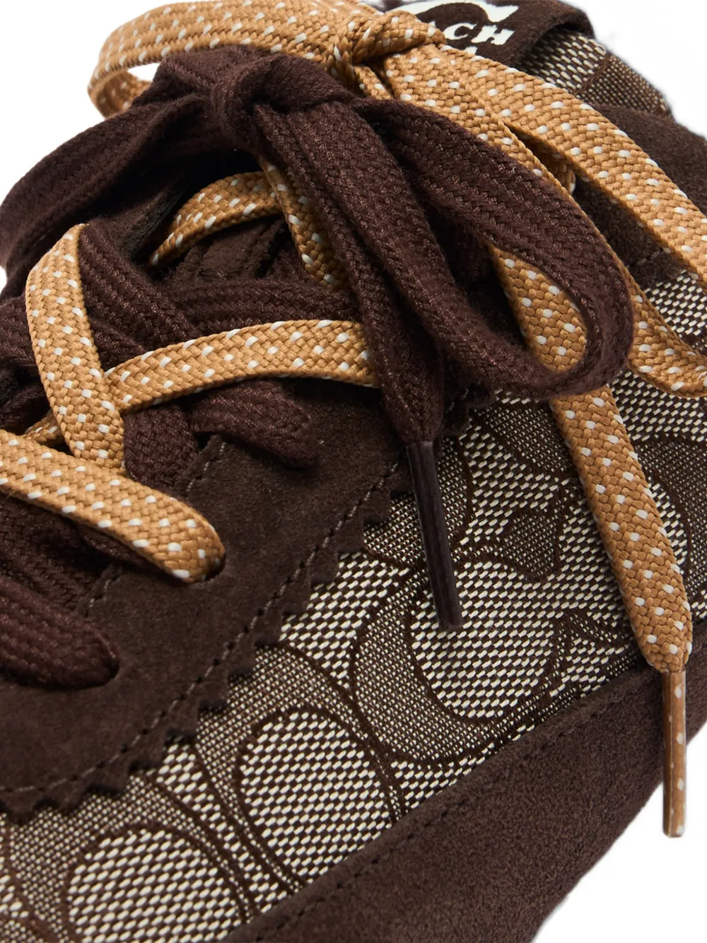 Coach In Signature monogram suede sneakers Bruin