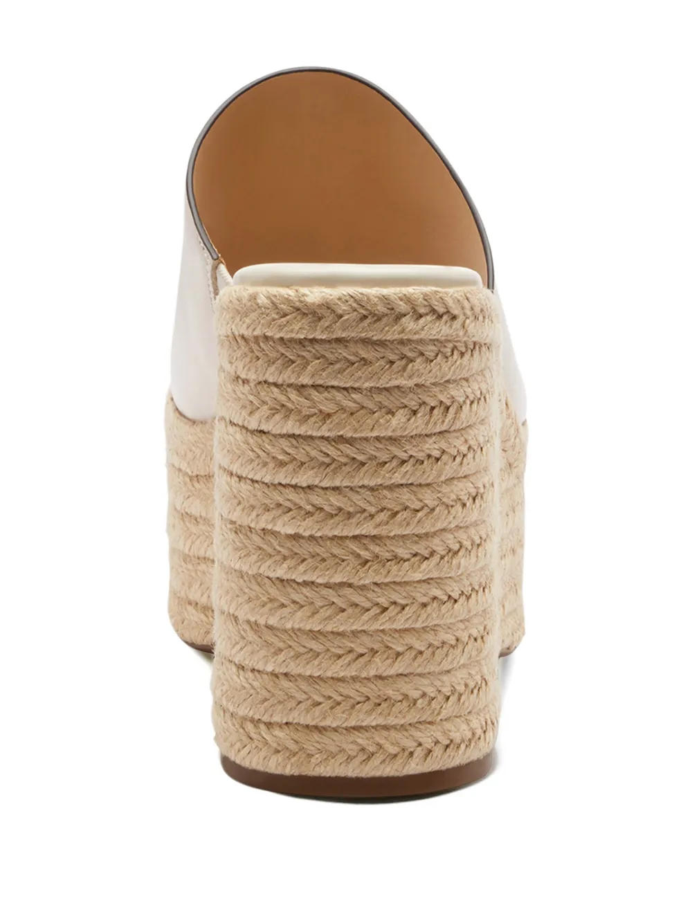 Coach logo-plaque wedge espadrilles Beige