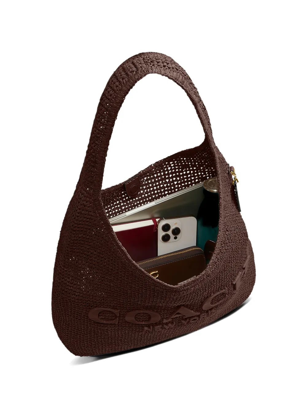 Coach 39 Brooklyn shopper met logo Bruin